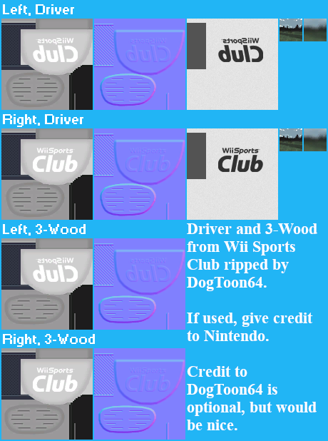 Wii Sports Club - Driver and 3-Wood