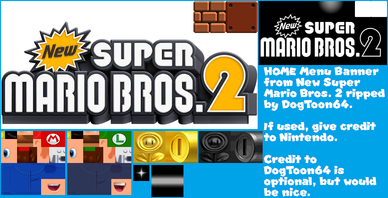 New Super Mario Bros. 2 - HOME Menu Banner