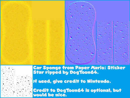 Paper Mario: Sticker Star - Car Sponge