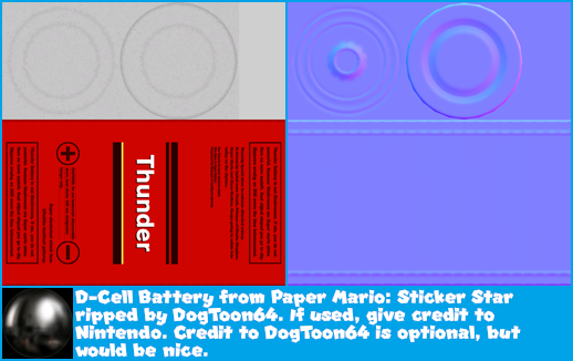 Paper Mario: Sticker Star - D-Cell Battery