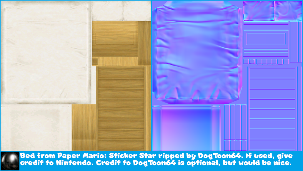 Paper Mario: Sticker Star - Bed