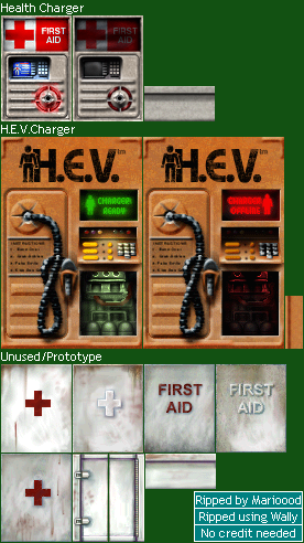 Half-Life - Health and Armor Chargers