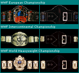 WWF War Zone - Championship Belts