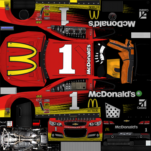 NASCAR RaceView Mobile - #1 McDonald's Chevrolet