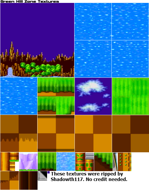 Dreamcast Sonic Adventure 2 Green Hill Zone The Textures