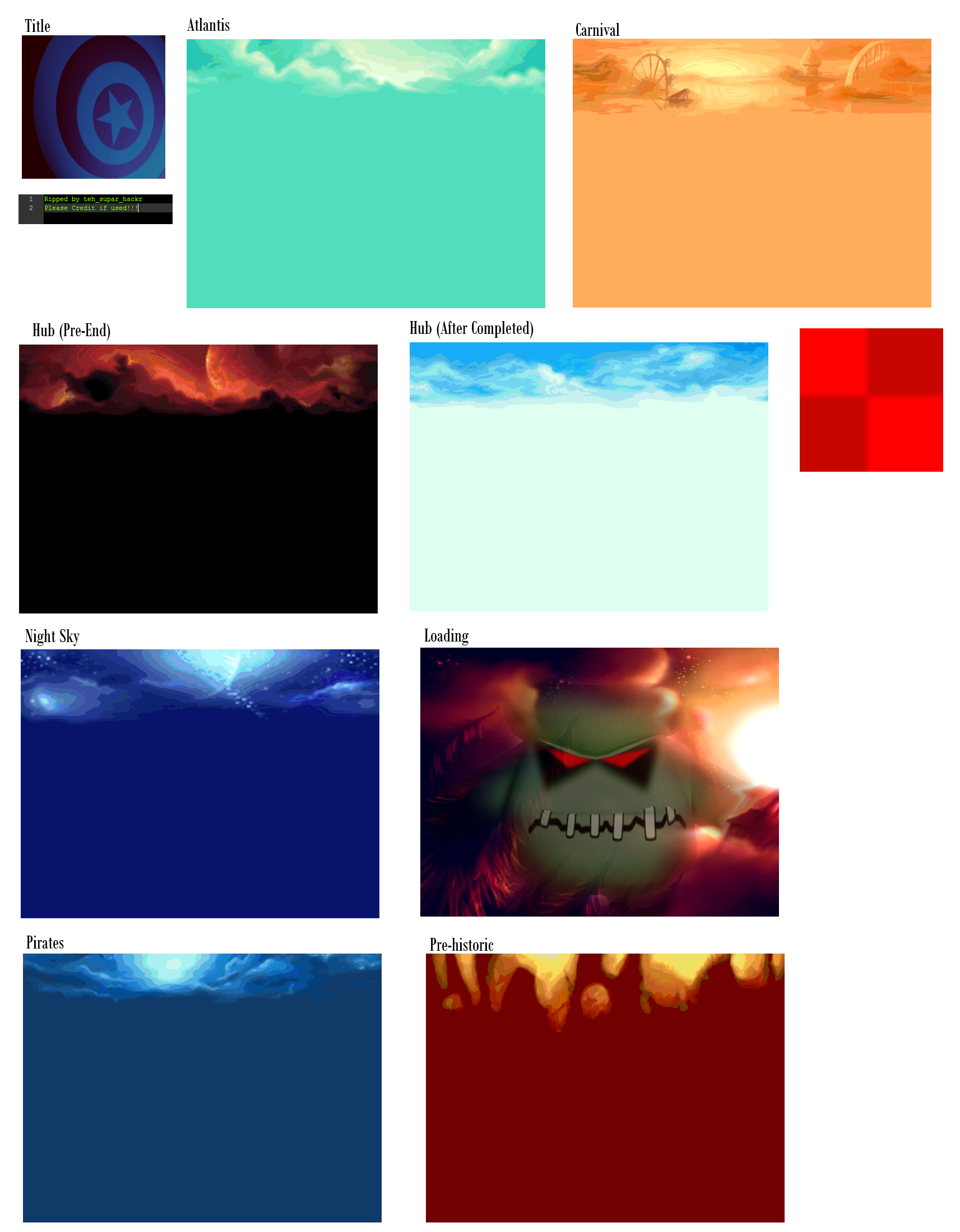 Pc Computer Glover Skyboxes Backgrounds The Textures