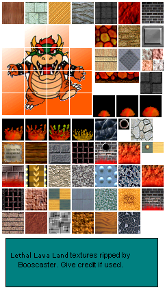 Nintendo 64 Super Mario 64 Lethal Lava Land The Textures