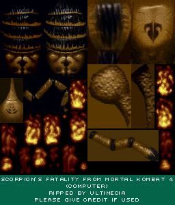 HD] Mortal Kombat 4 Arcade - Scorpion Fatality 2 (The Sting) 