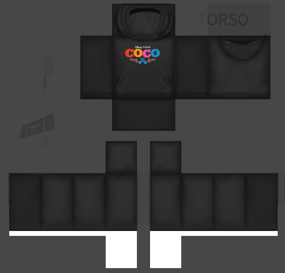 The Textures Resource - Full Texture View - Roblox - Coco Branded Hoodie