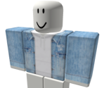 Denim Jacket with White Hoodie