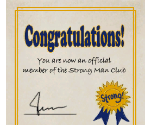 Strong Man Club Certificate