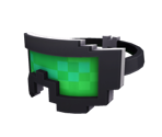 Green 8-Bit Snowboard Goggles