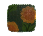 Orange Floral Fabric