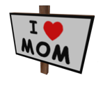 I Heart Mom Sign