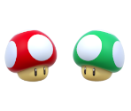 Super & 1-Up Mushrooms