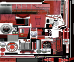 Red Devil 4-8-4 Locomotive
