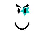 Teal Rock Star Smile
