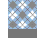 cyan argyle shirt