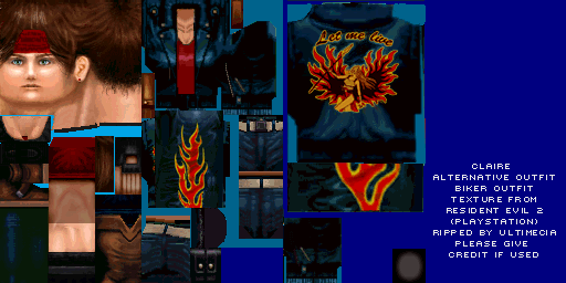 Resident Evil 2 - Claire Redfield (Biker Outfit)