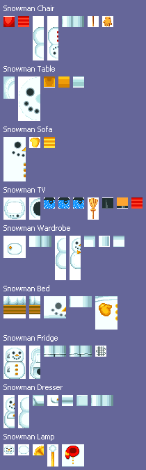 Animal Crossing - Snowman Series