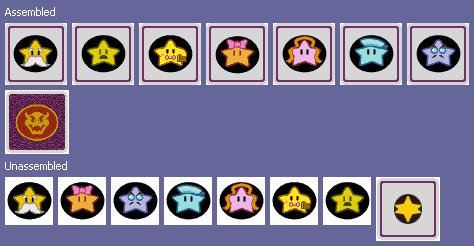Nintendo 64 - Paper Mario - Star Spirit Cards - The Textures Resource