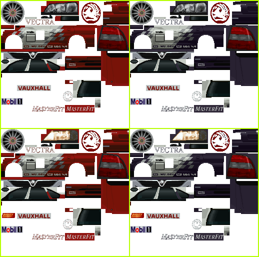 Gran Turismo 2 - Vauxhall Vectra GSi 2.5 V6 Racing Modification