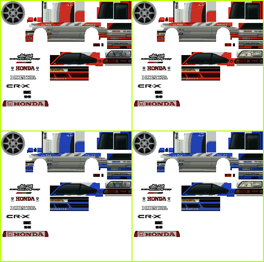 Gran Turismo 2 - Honda CR-X SiR '90 Racing Modification