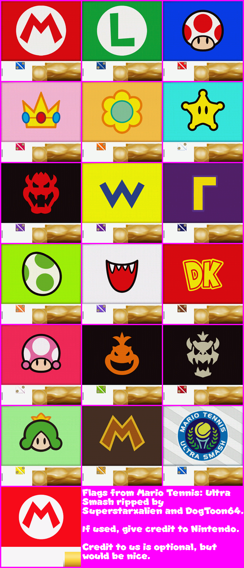 Mario Tennis: Ultra Smash - Flags