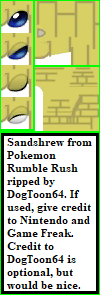 Pokémon Rumble Rush - #027 Sandshrew