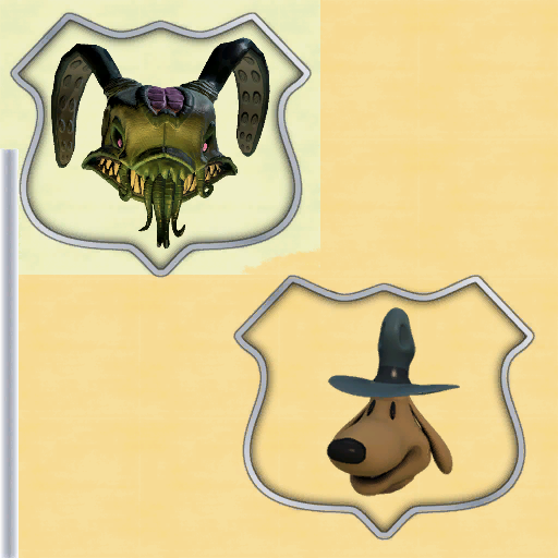 Sam & Max Badge (Monster Max)