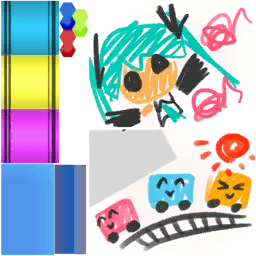 Hatsune Miku Amiguru Train - Crayons
