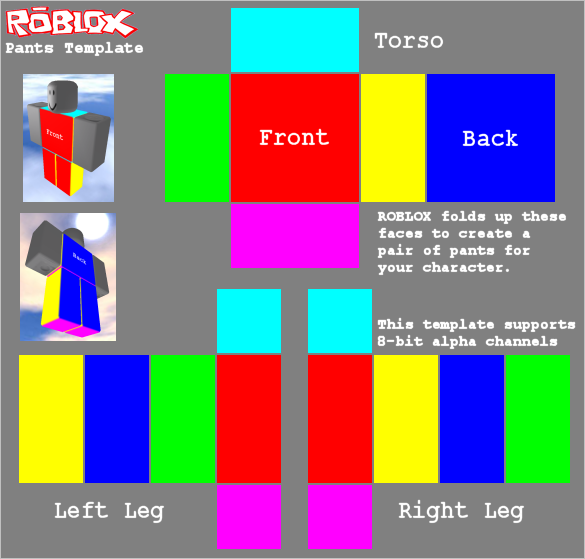 Roblox - Pants Template (2008)