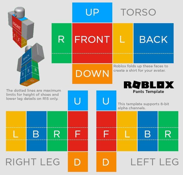 Roblox - Pants Template