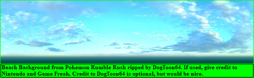 Pokémon Rumble Rush - Beach Background