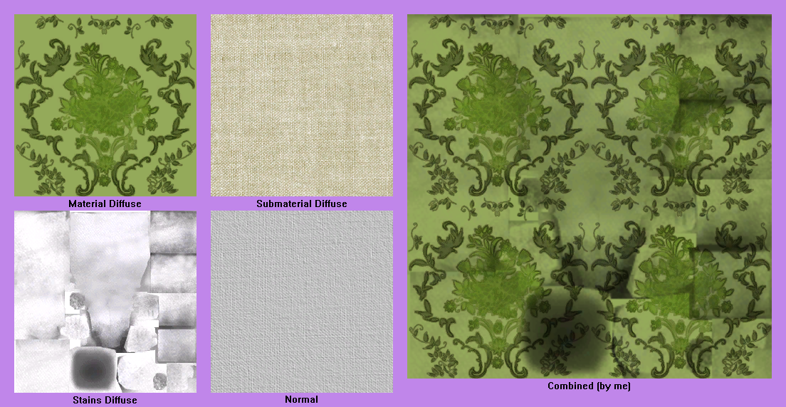 Green Damask