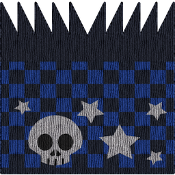 Blue Punk Star Beanie