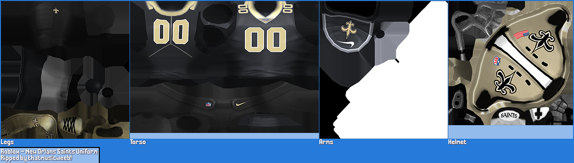 Roblox - New Orleans Saints Uniform