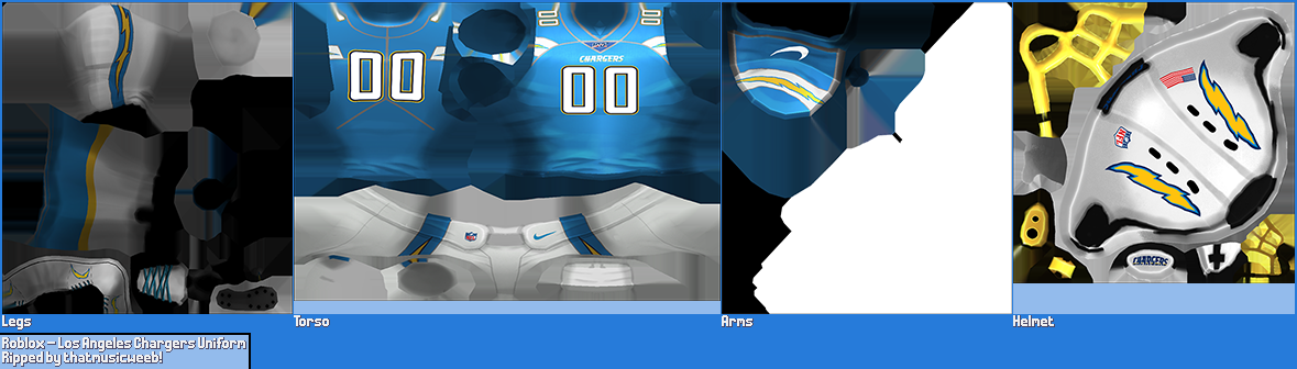 Roblox - Los Angeles Chargers Uniform