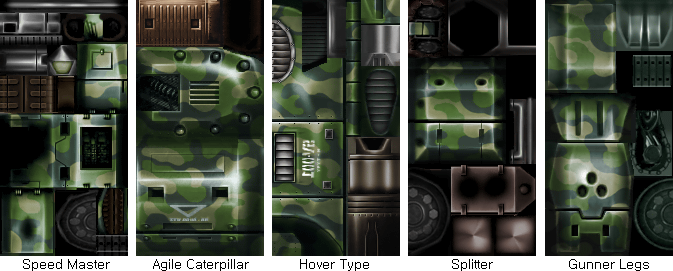 Metal Slug 3D - Caterpillars (Camo)