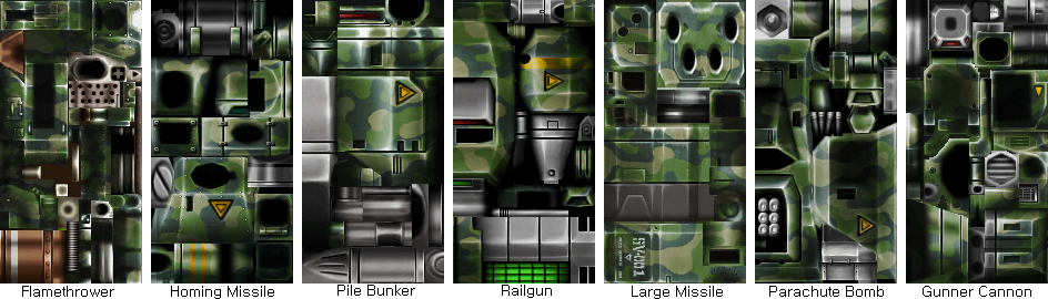 Metal Slug 3D - Cannons (Camo)