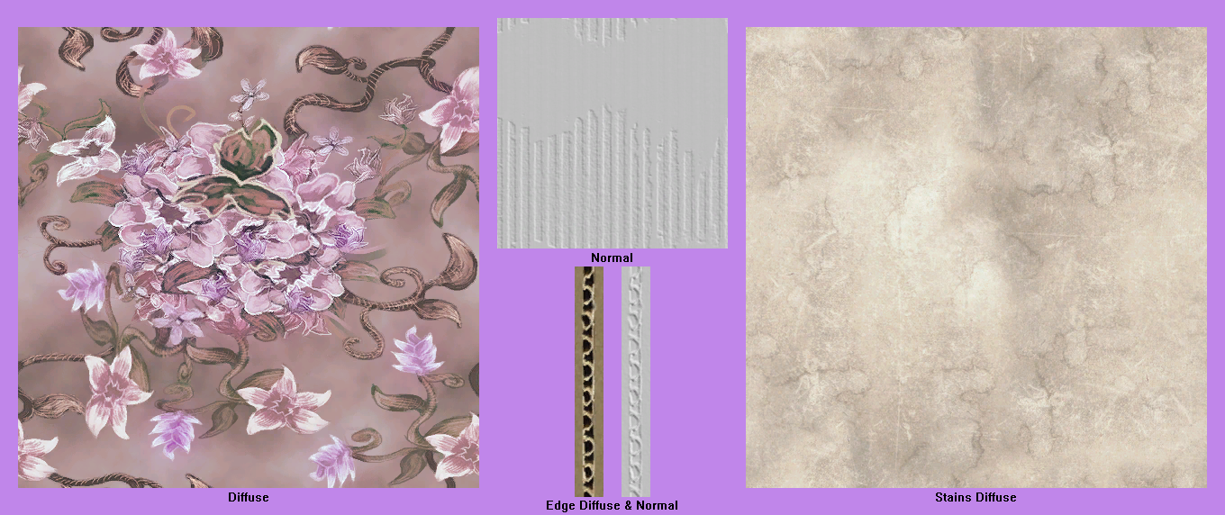 LittleBigPlanet 2 - Floral Wallpaper (Pink Tint)