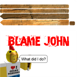 Roblox - Protest Sign: Blame John