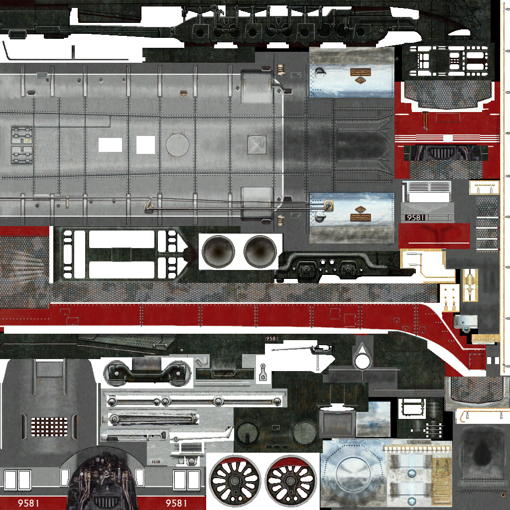 Northern 4-8-4 Locomotive