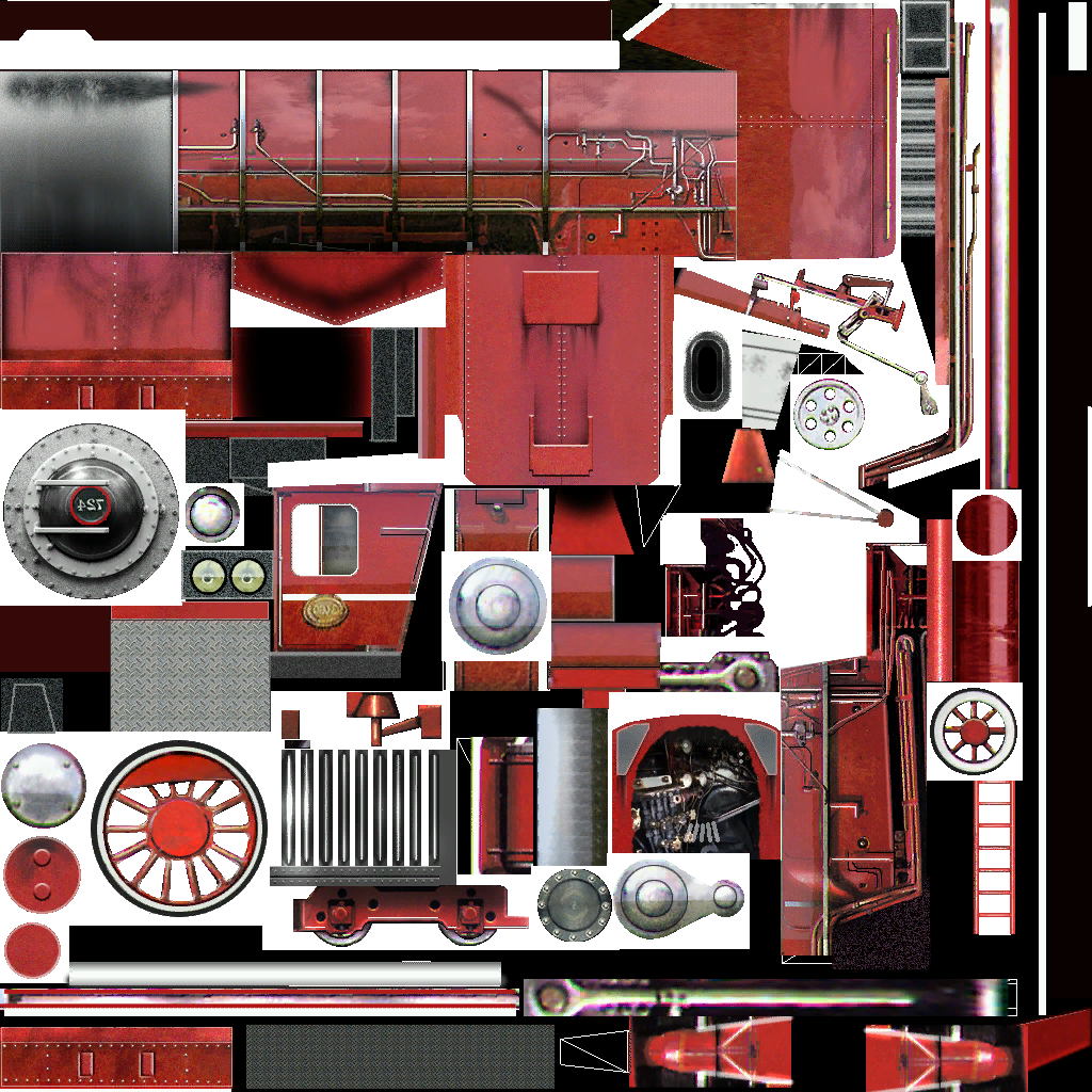 Railroad Tycoon 3 - Red Devil 4-8-4 Locomotive
