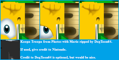 Photos with Mario - Koopa Troopa