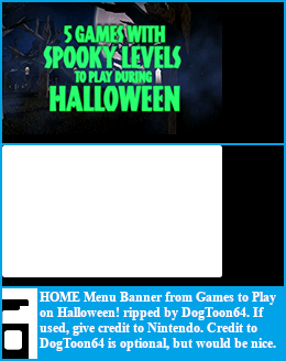 HOME Menu Banner