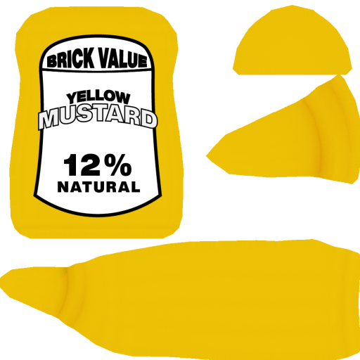 Brick Value Mustard Bottle