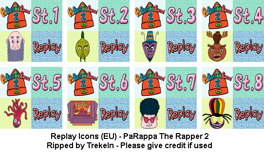 PaRappa the Rapper 2 - Replay Icons (EU)
