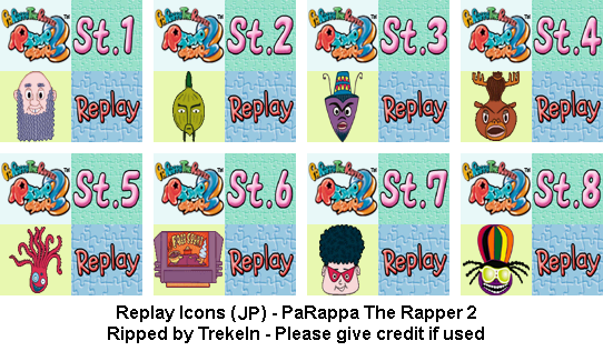 PaRappa the Rapper 2 - Replay Icons (JP)