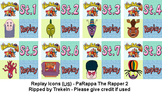 PaRappa the Rapper 2 - Replay Icons (US)